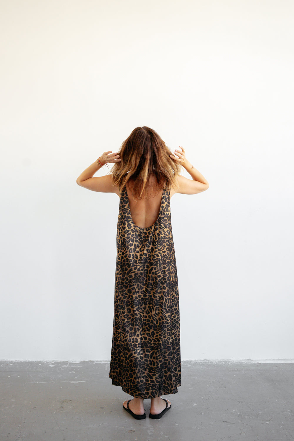 šaty Lola maxi leopard