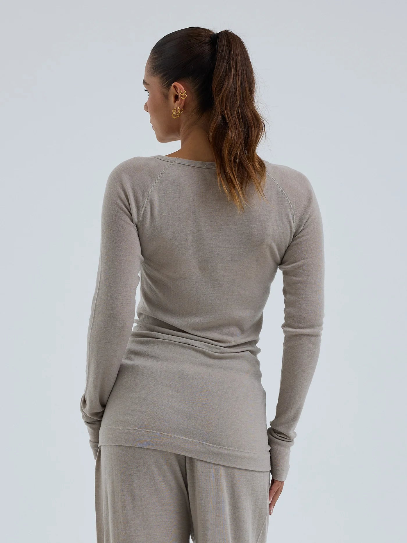 T-shirt Woolen Jade beige