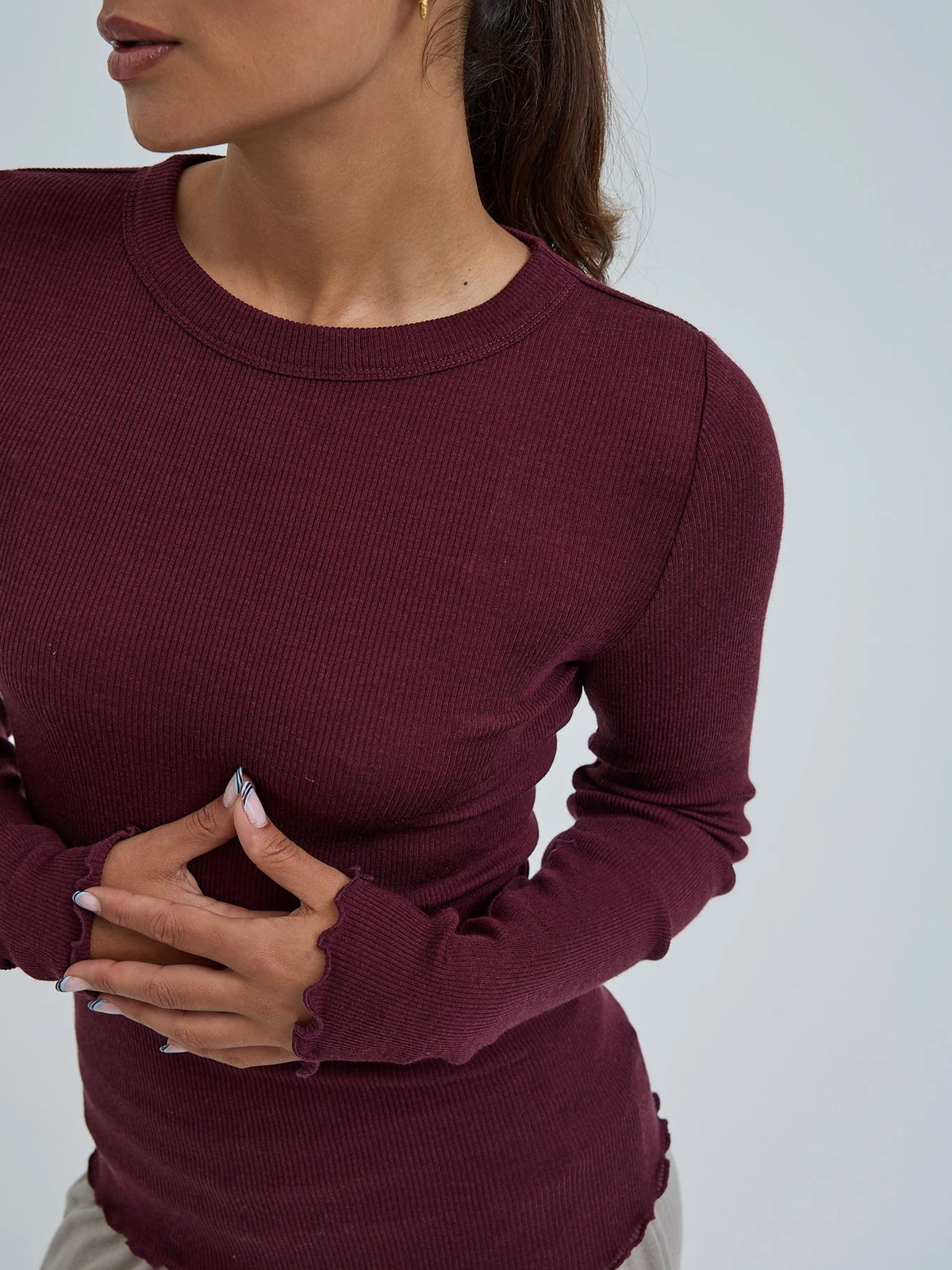 triko Wooly Long Sleeve vineyard
