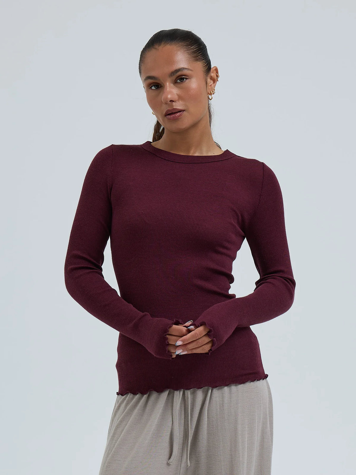 triko Wooly Long Sleeve vineyard