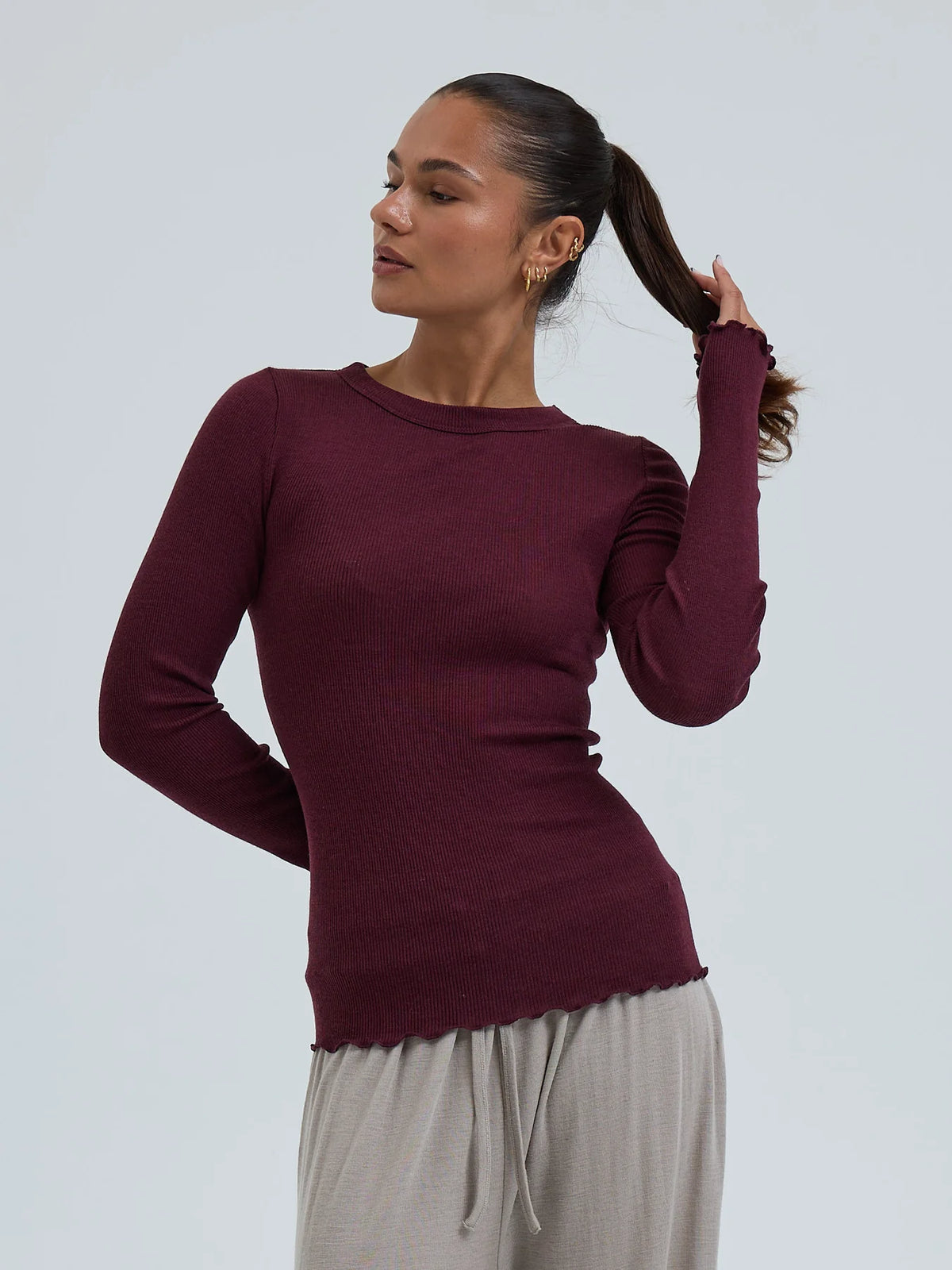 triko Wooly Long Sleeve vineyard