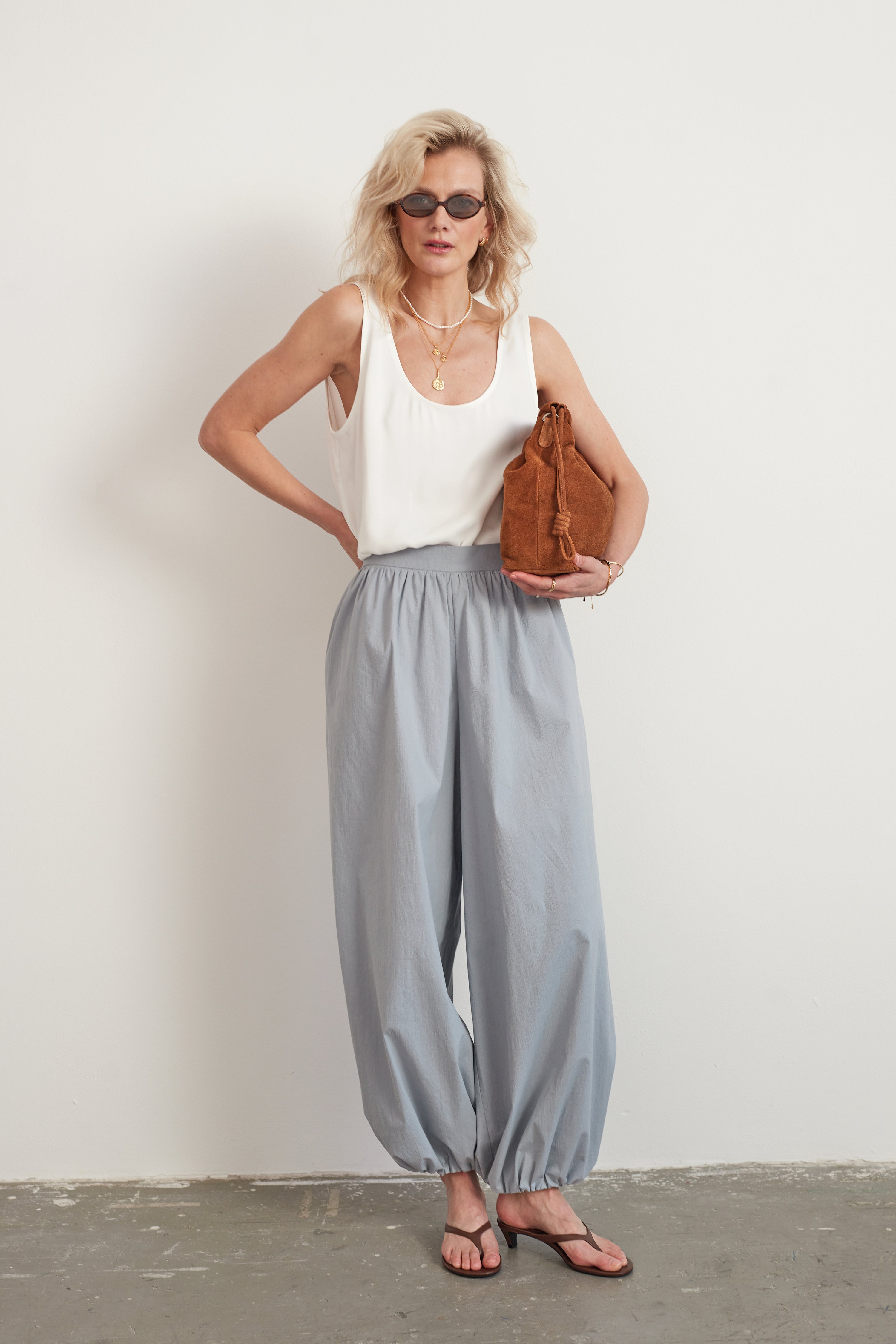 kalhoty blue grey by Zuzana N.S.