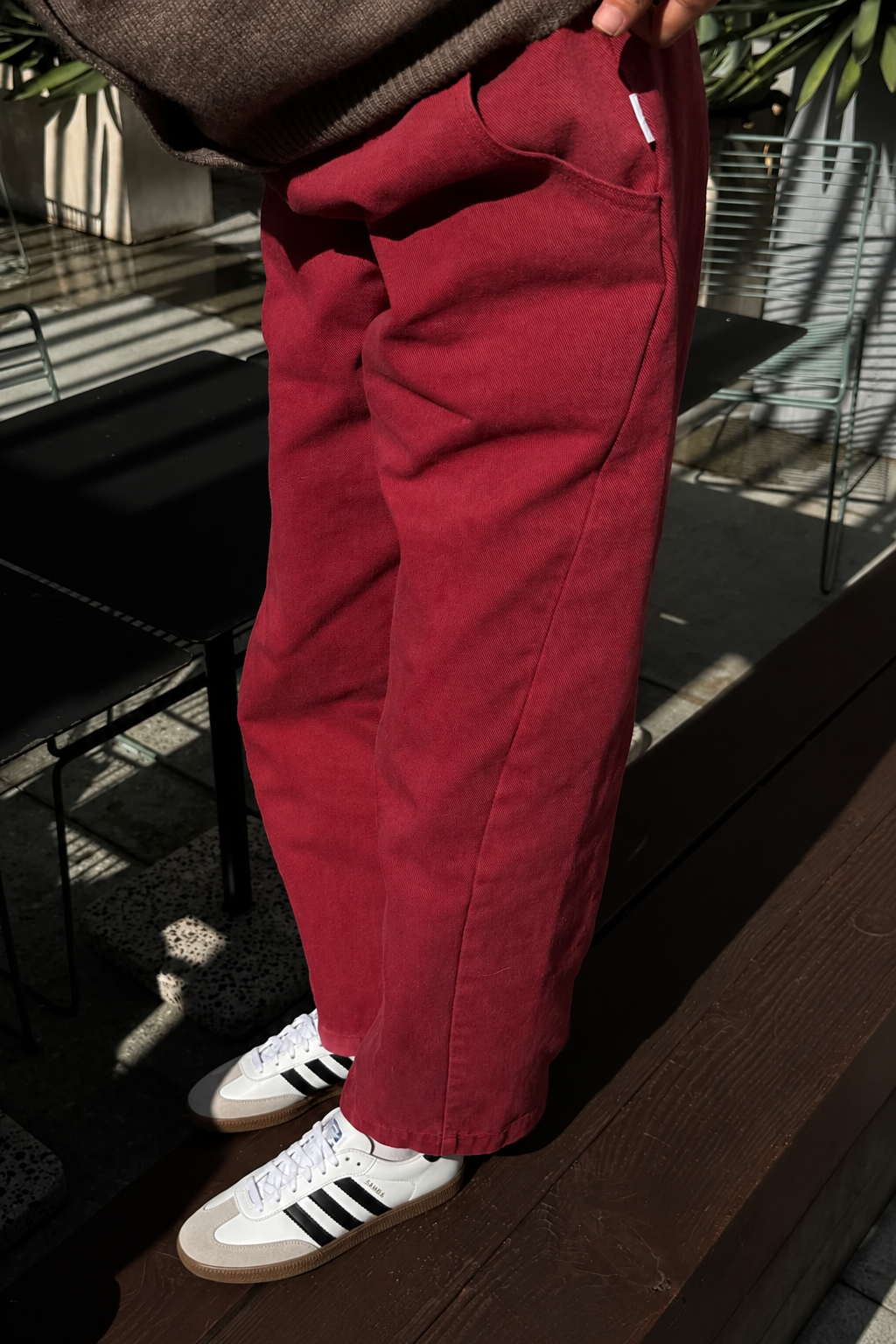 kalhoty Arc oxblood