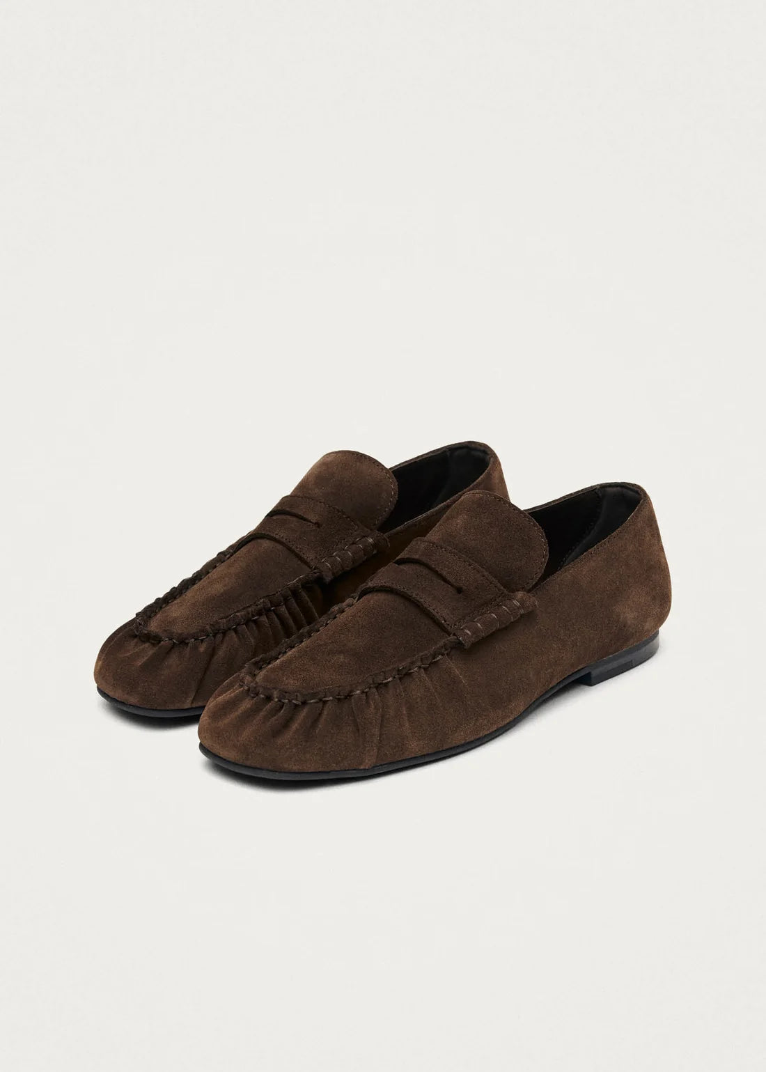 mokasíny Aven suede brown leather