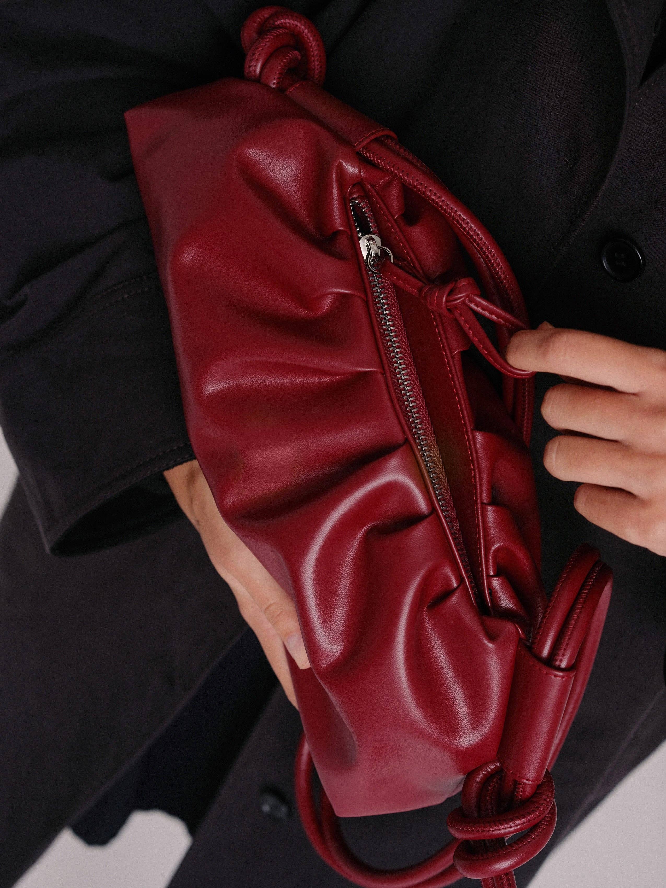 Dumpling Bag: Cherry red