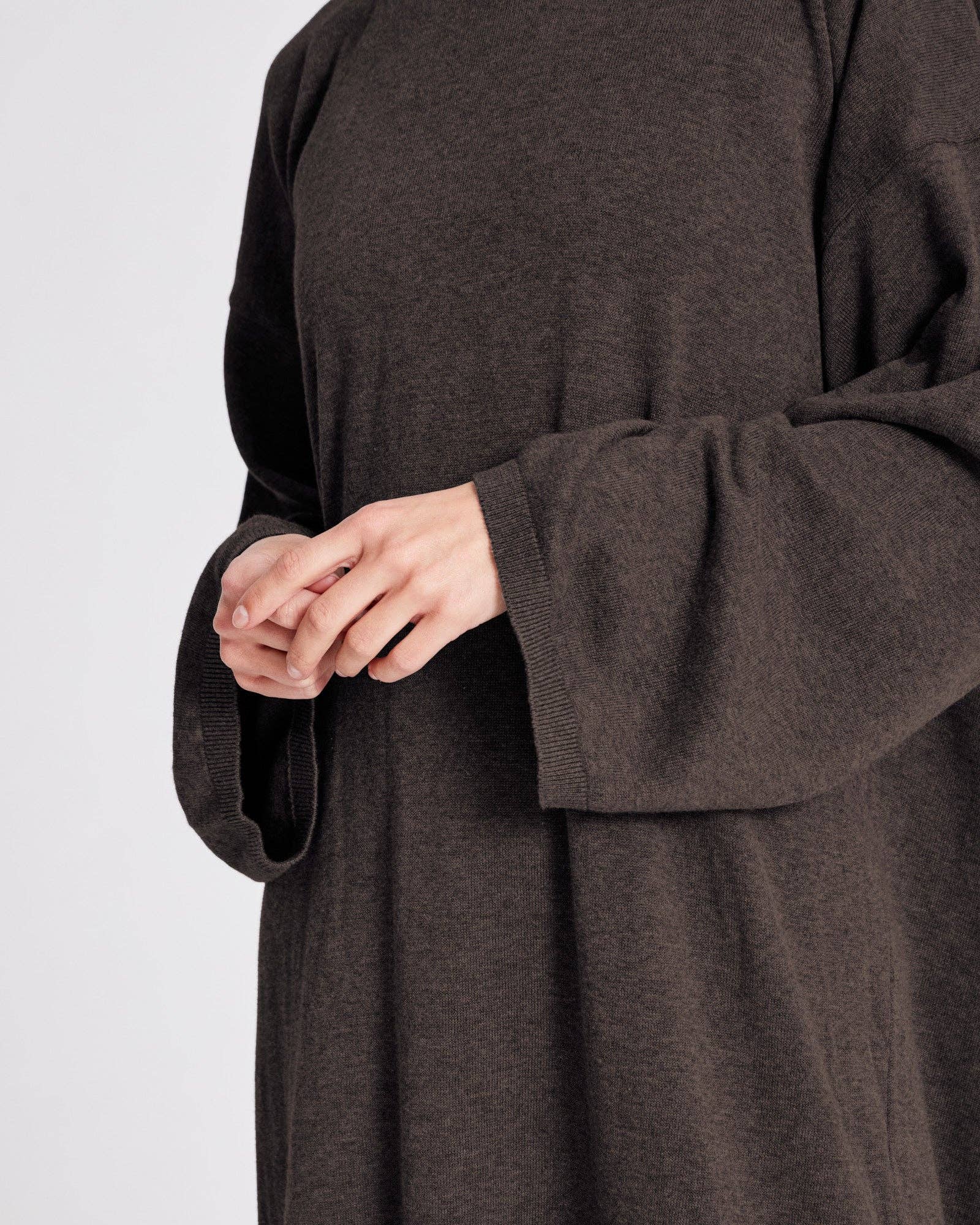 Sisse cotton knit dress GOTS - Mulch