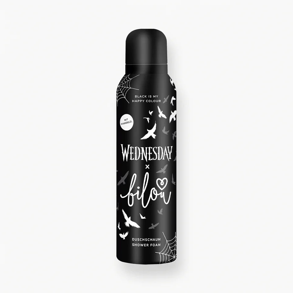 Sprchová pěna Bilou x Wednesday Black Is My Happy Colour