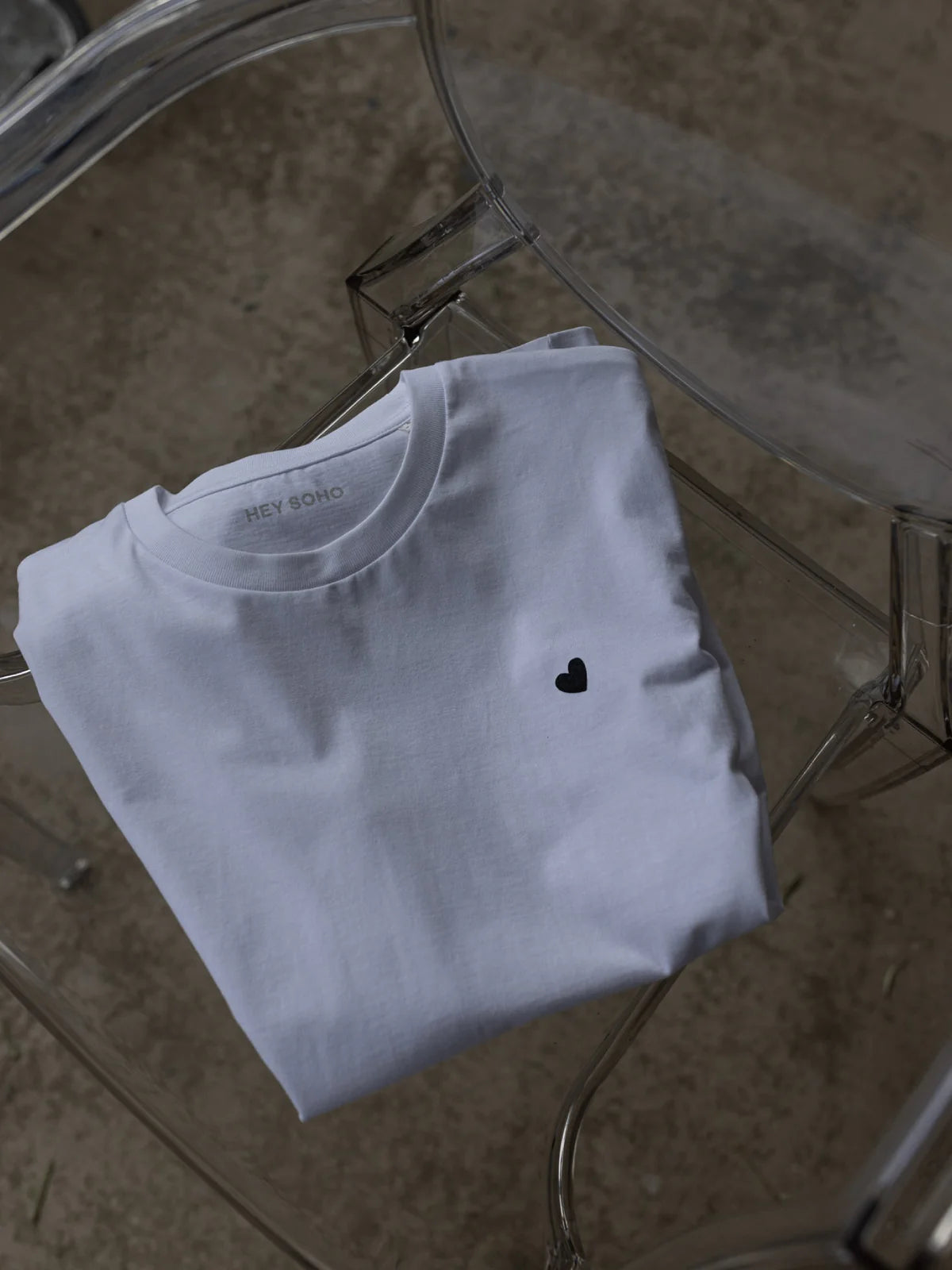 triko Black Heart offwhite