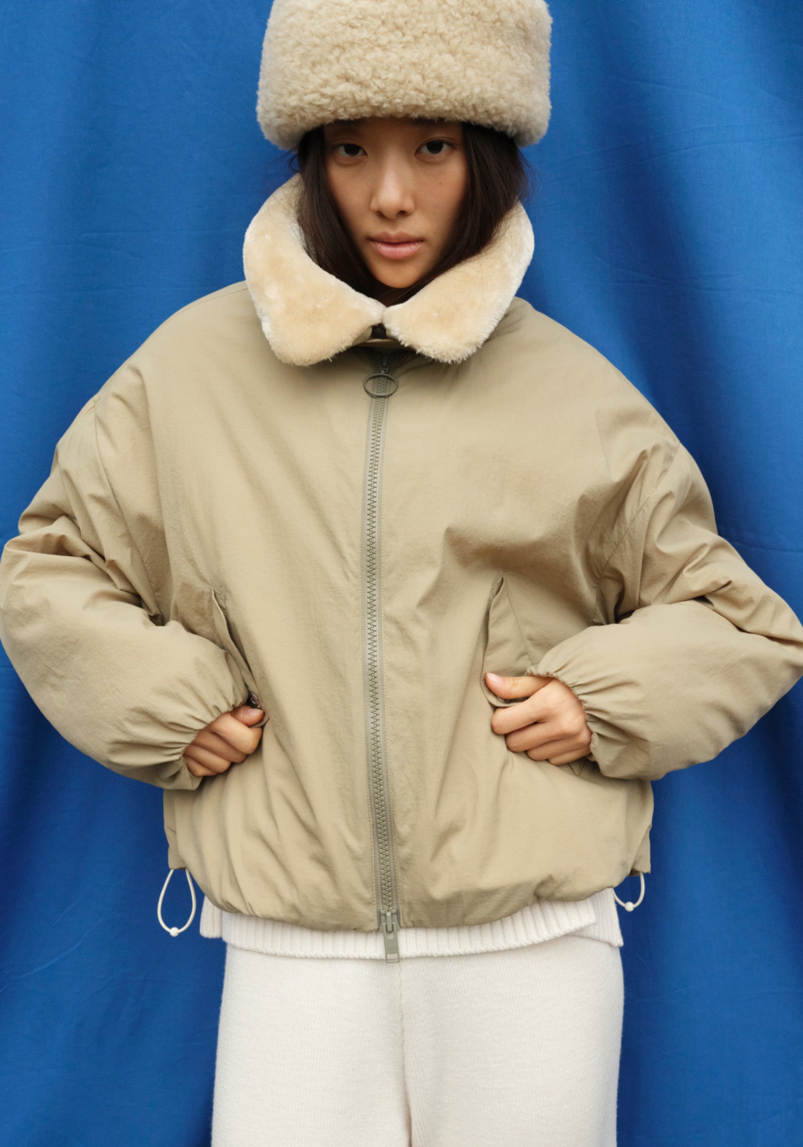 bunda bomber camden pale olive