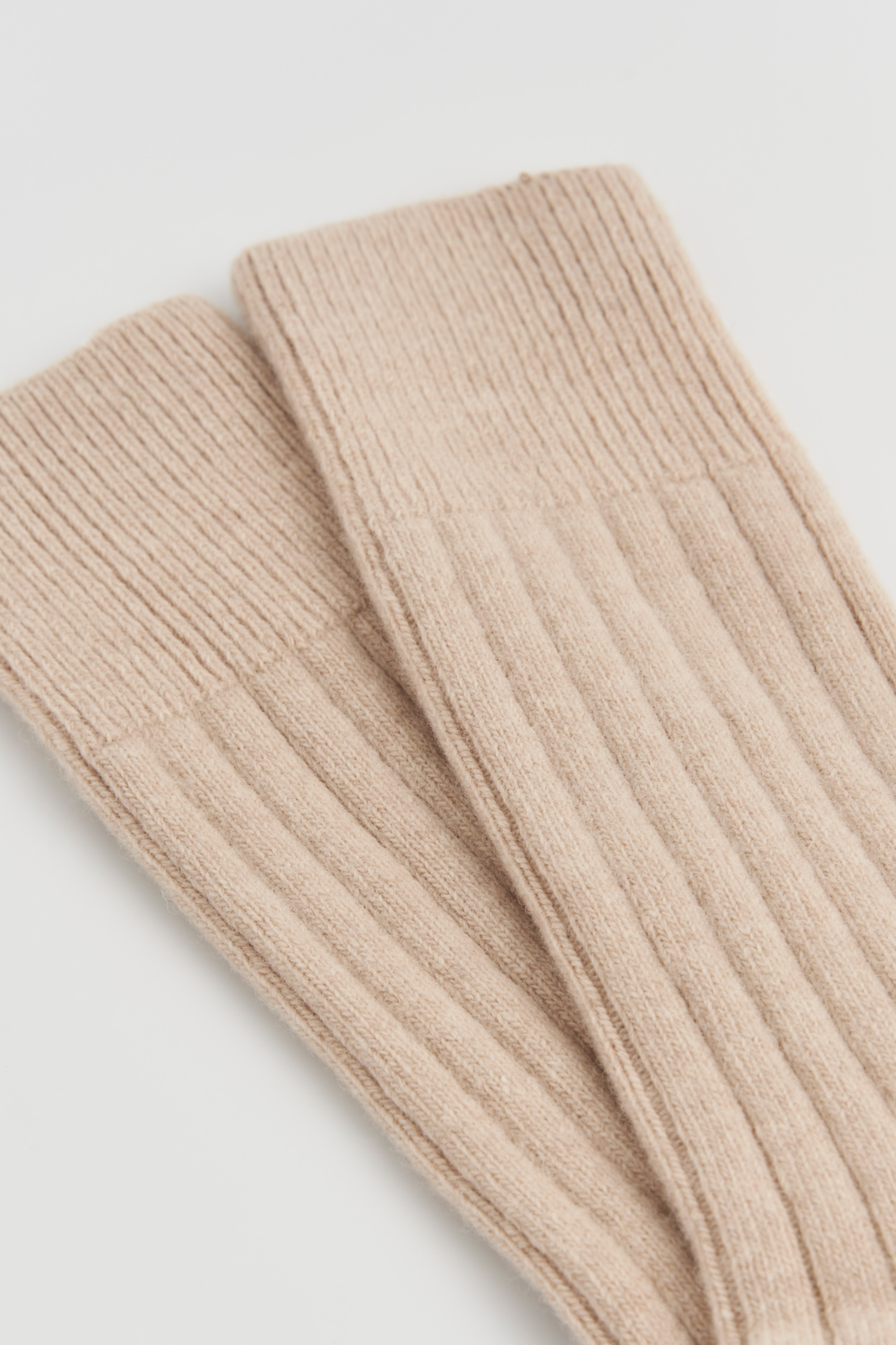 Merino Bed Socks - Milky Tea Beige