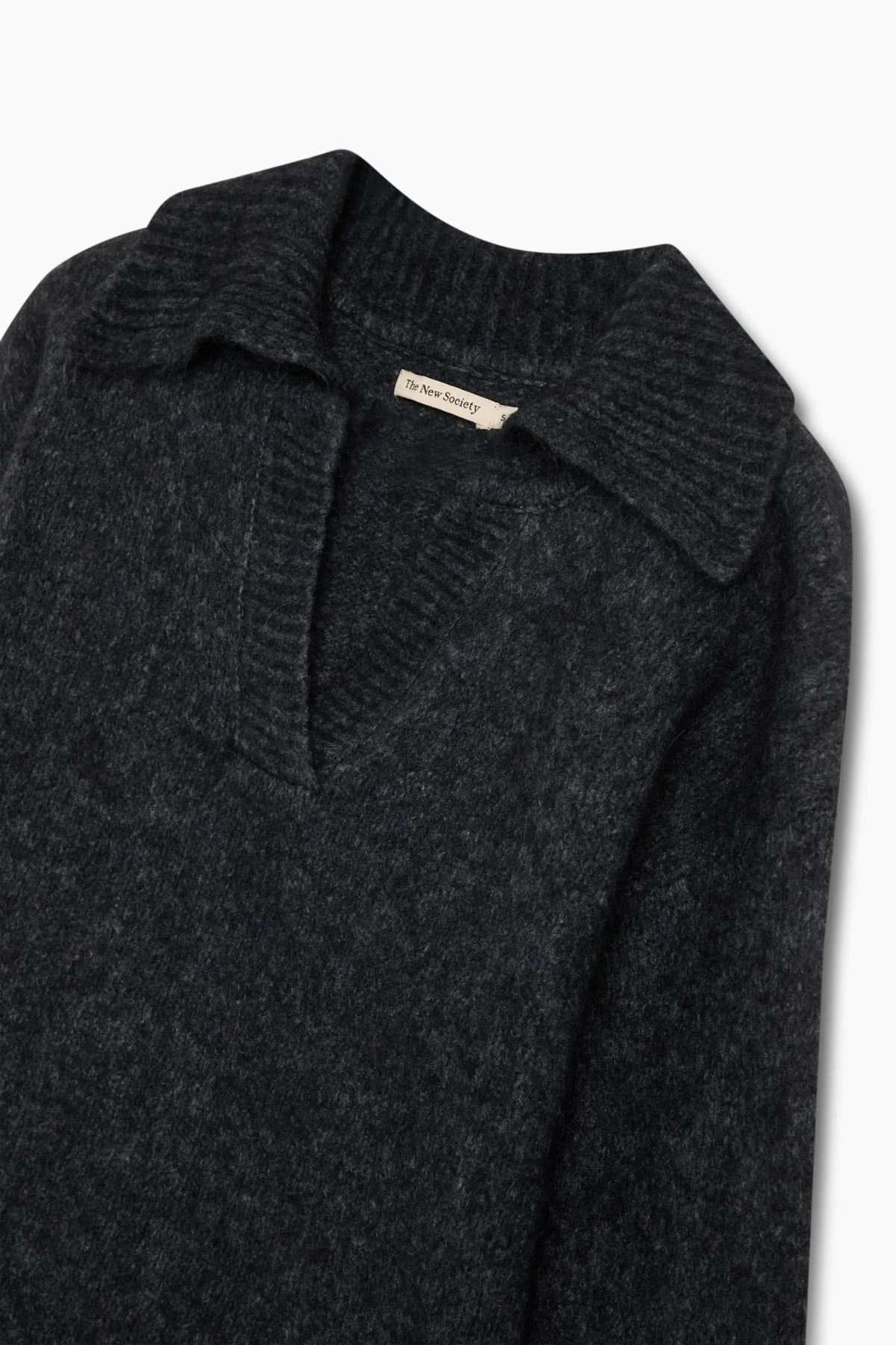 svetr elara polo dark grey melange