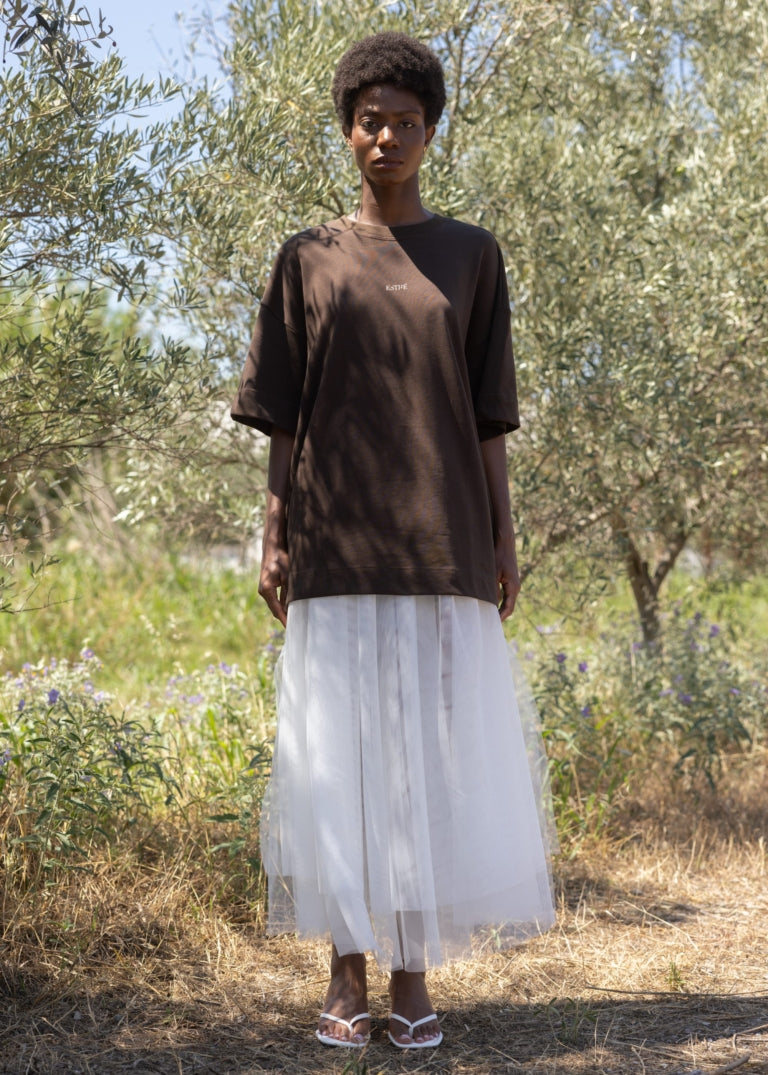 tričko Logo Print Cotton