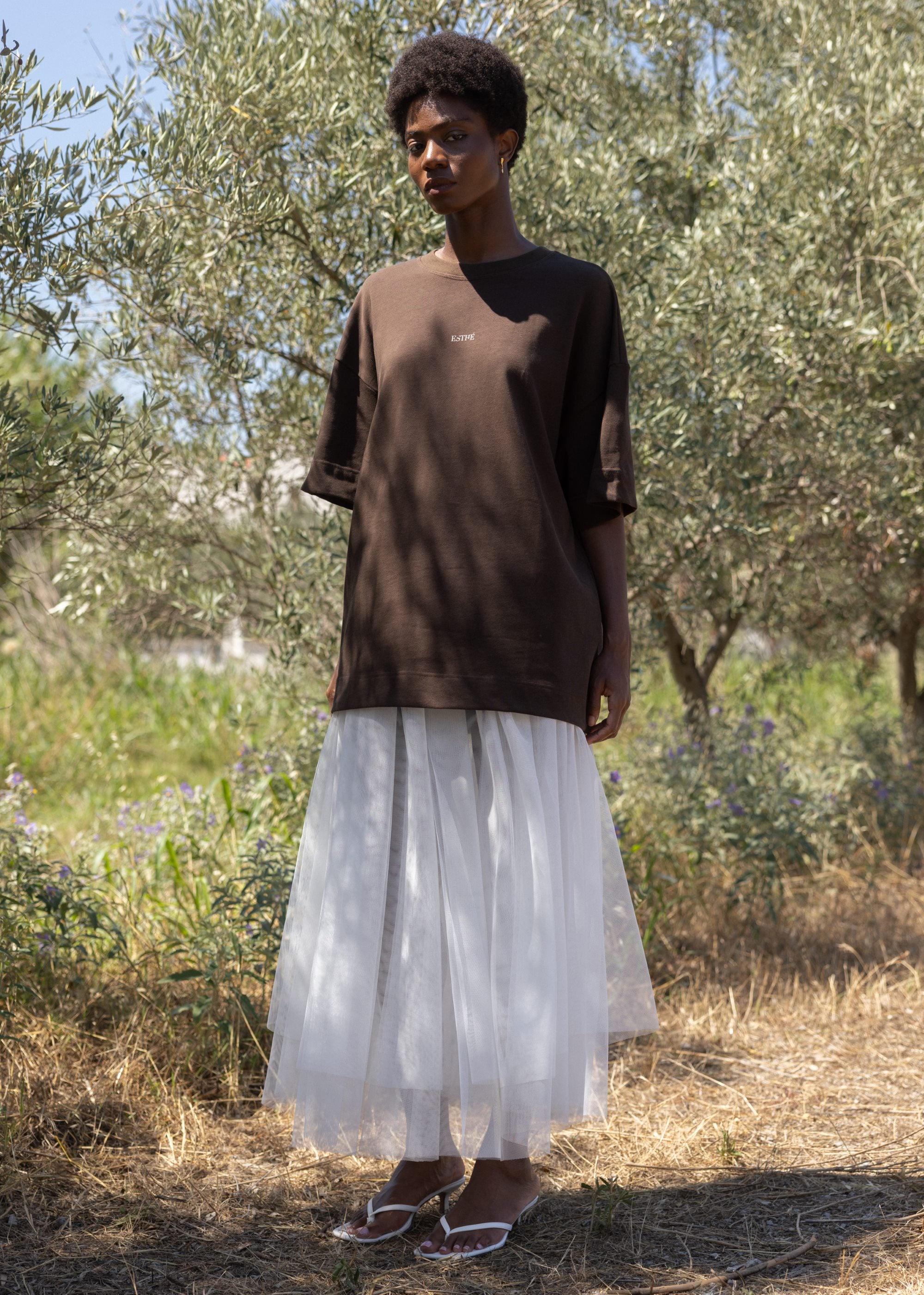 tričko Logo Print Cotton