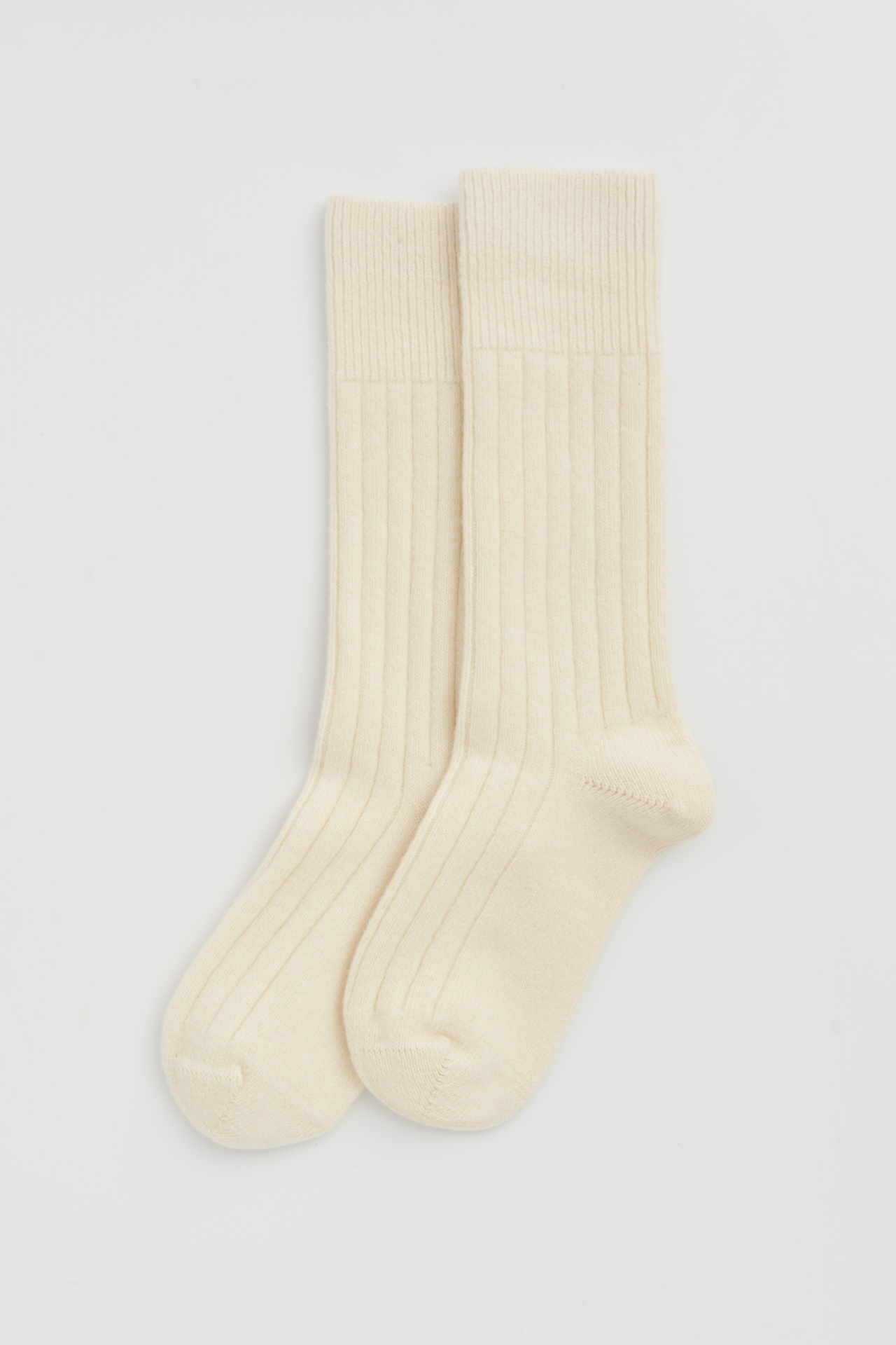 Merino Bed Socks - Clotted Cream