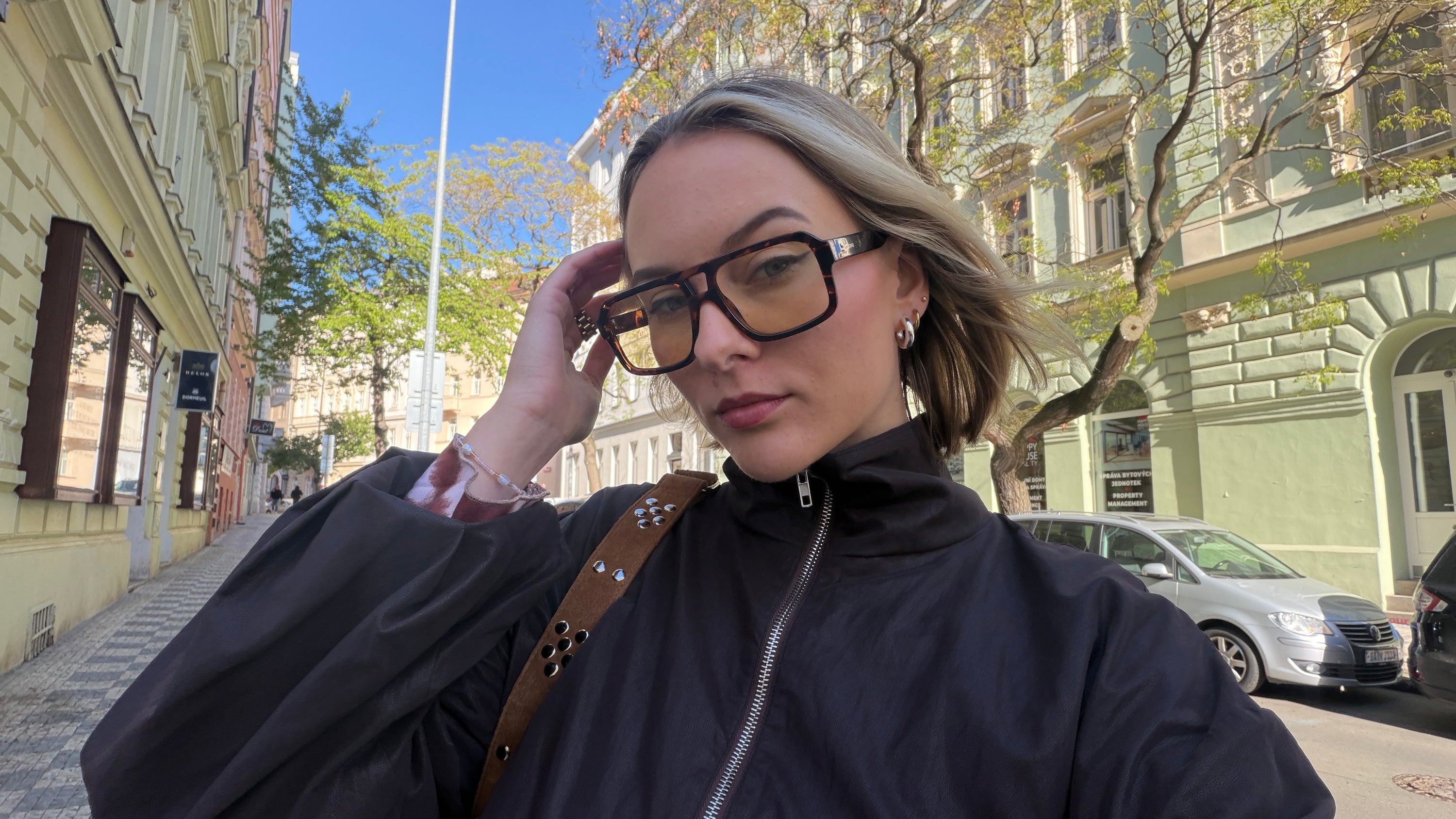 Komono Falcon sunglasses havana lemon