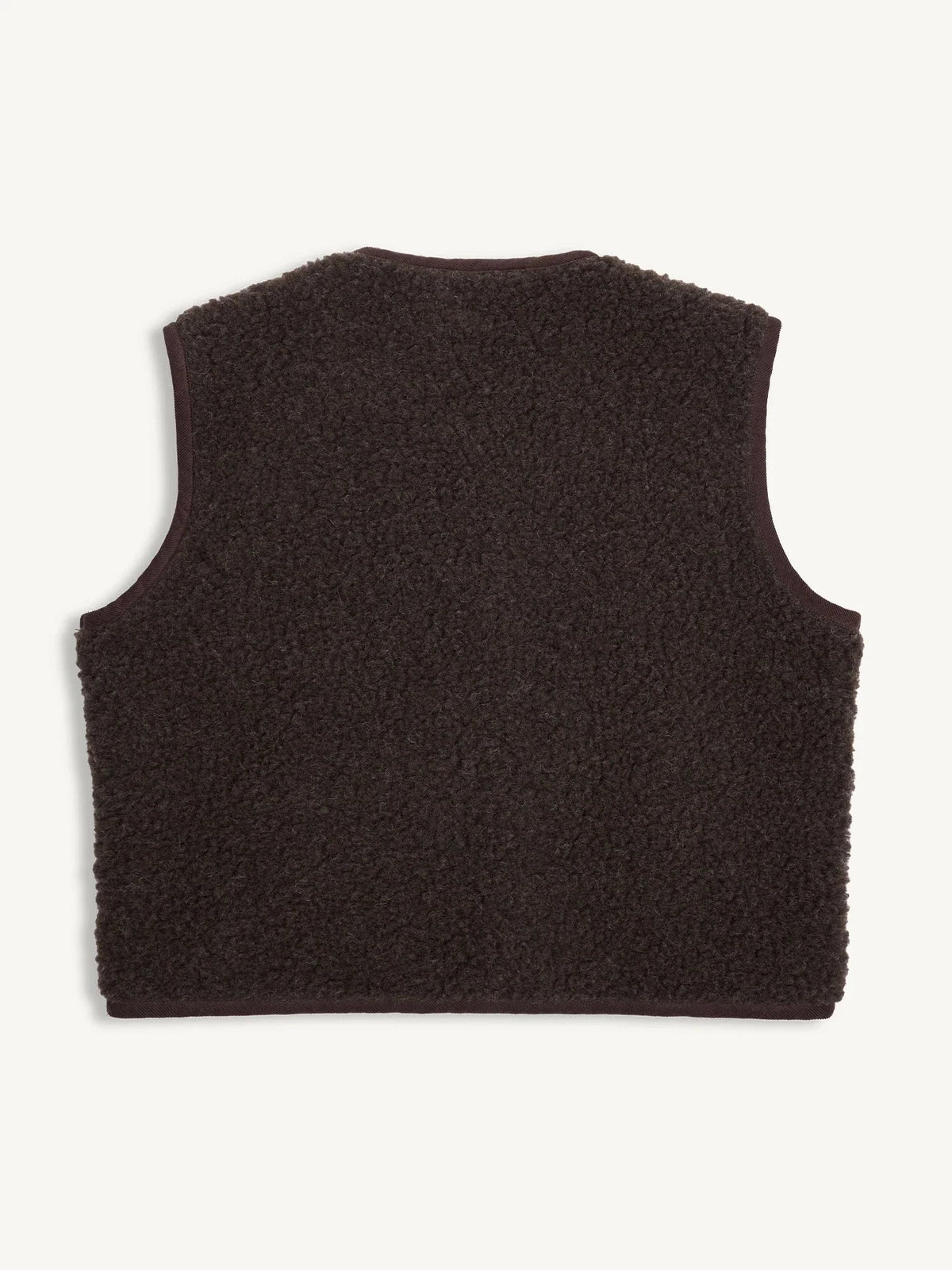Vesta z vlny Chocolate Brown