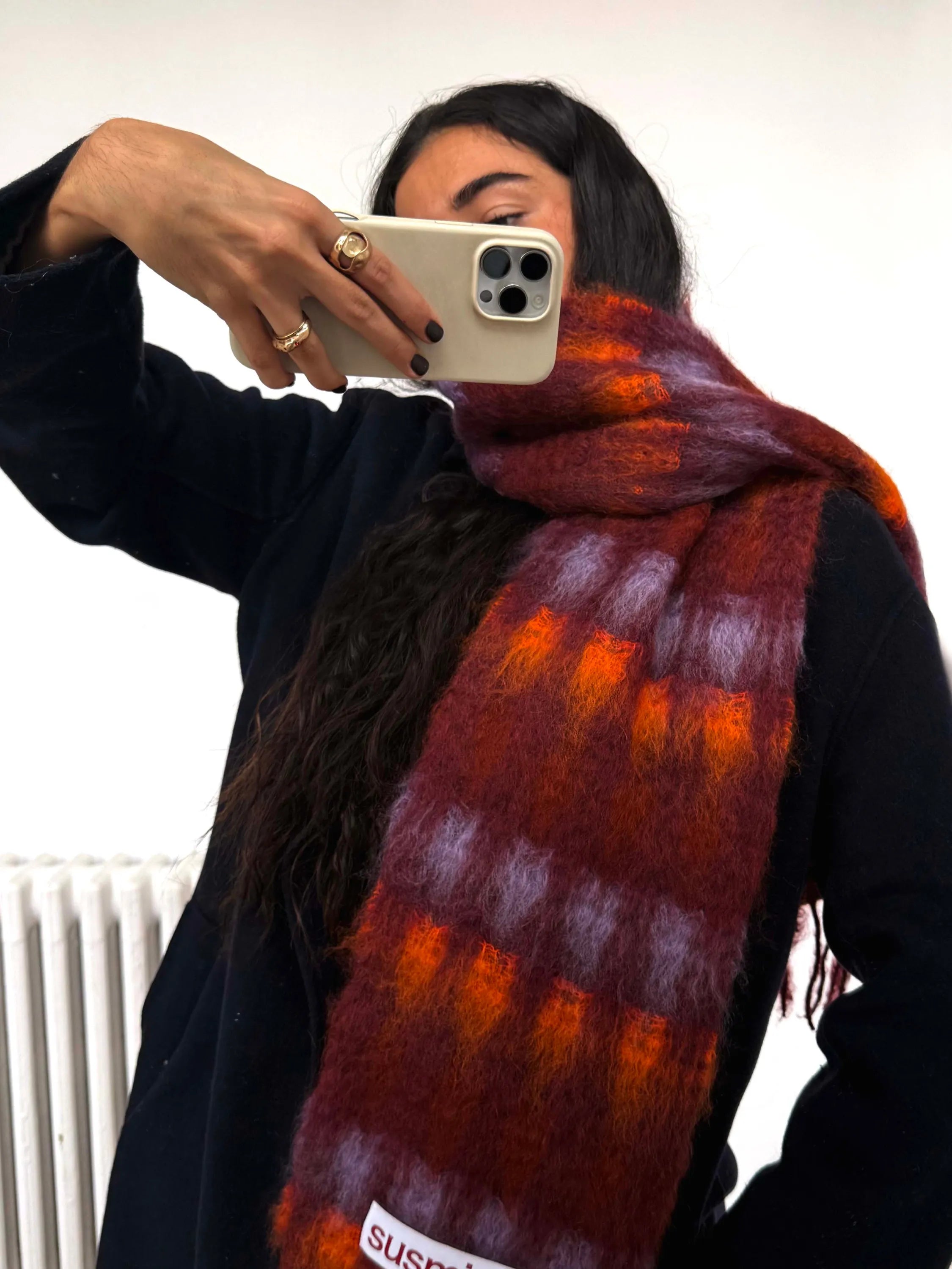 šála z mohéru a vlny Luna Mezzo Mare