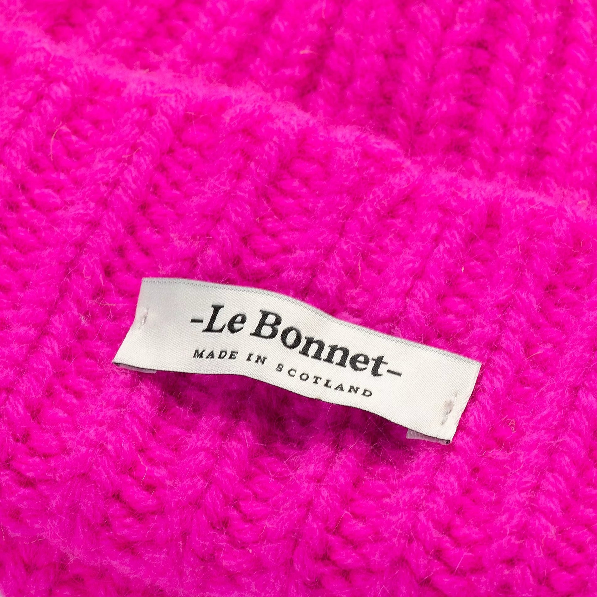 le bonnet logo poppy pink