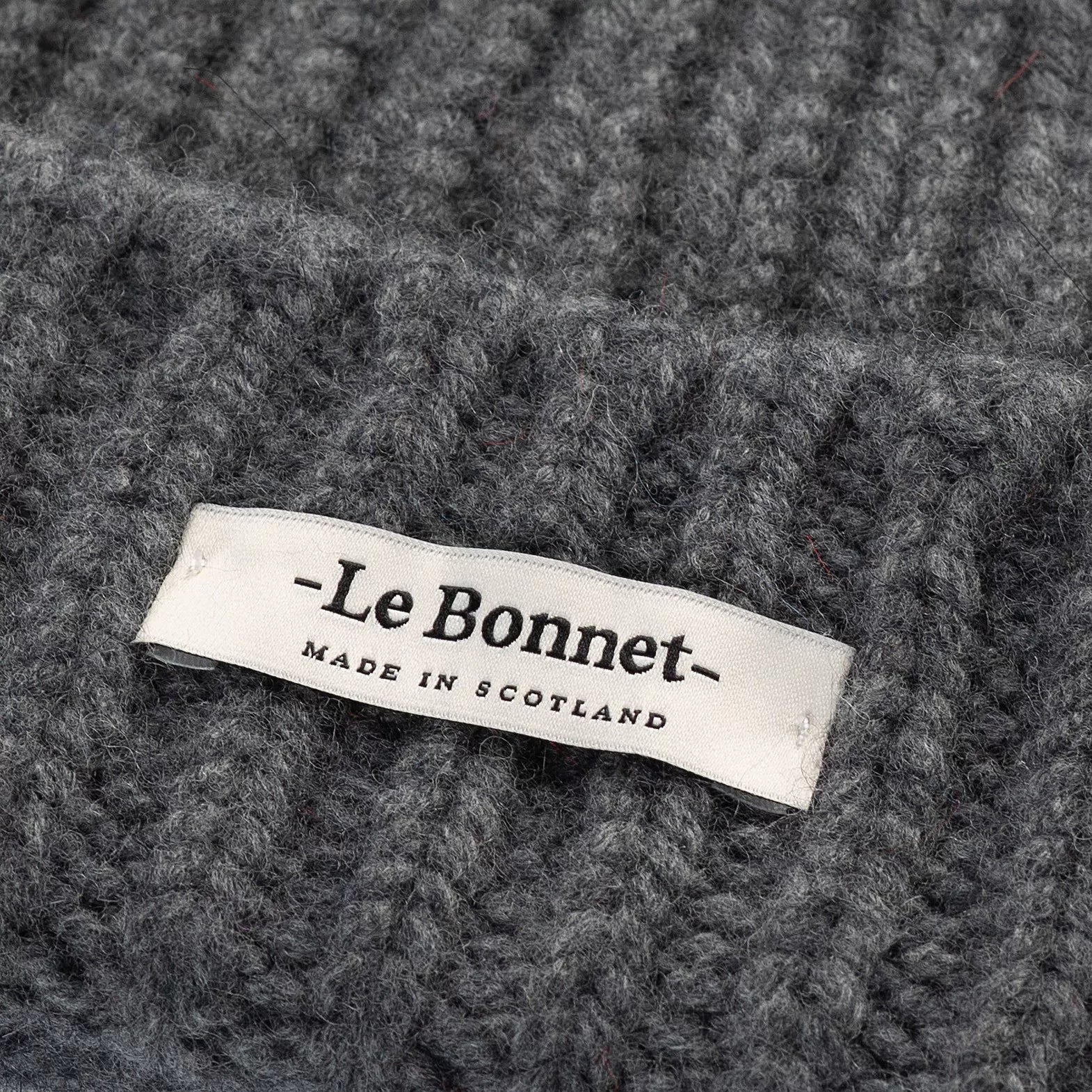 le bonnet logo slate grey