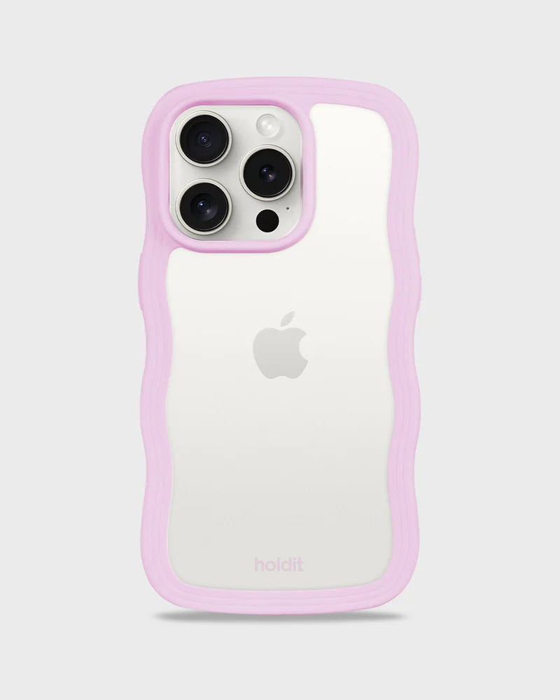 kryt na mobil Wavy lilac/transparent