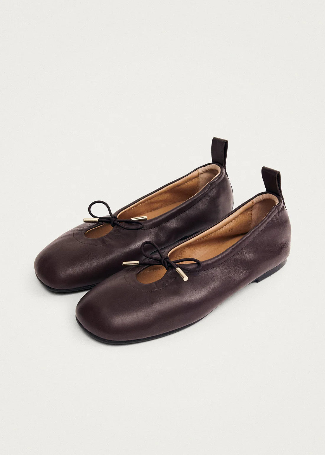 ballet flats rosalind brown leather