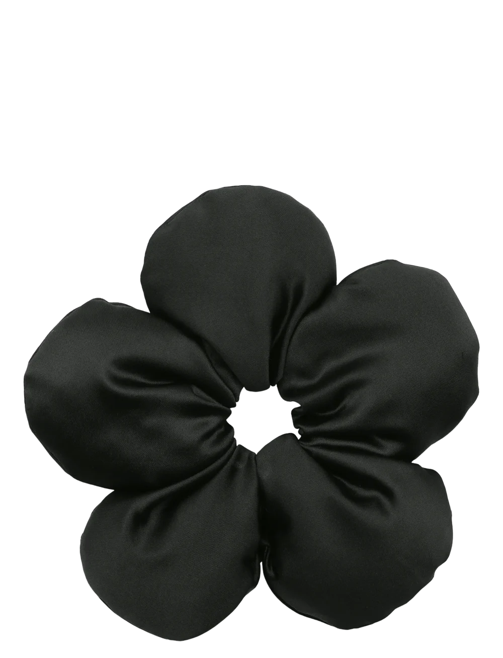 gumička flower pillow black