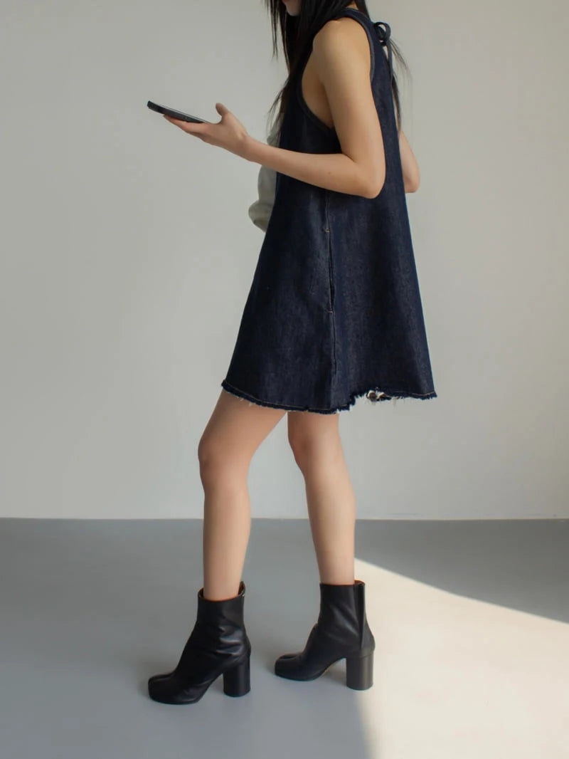 šaty Juna indigo denim
