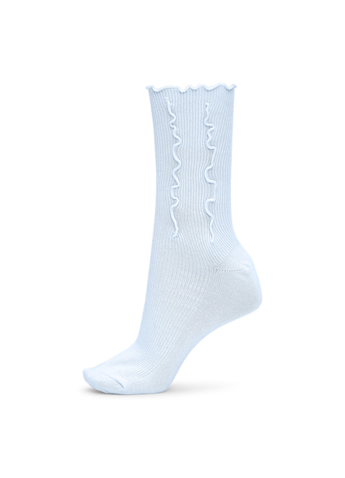 ponožky ruffle pastel blue