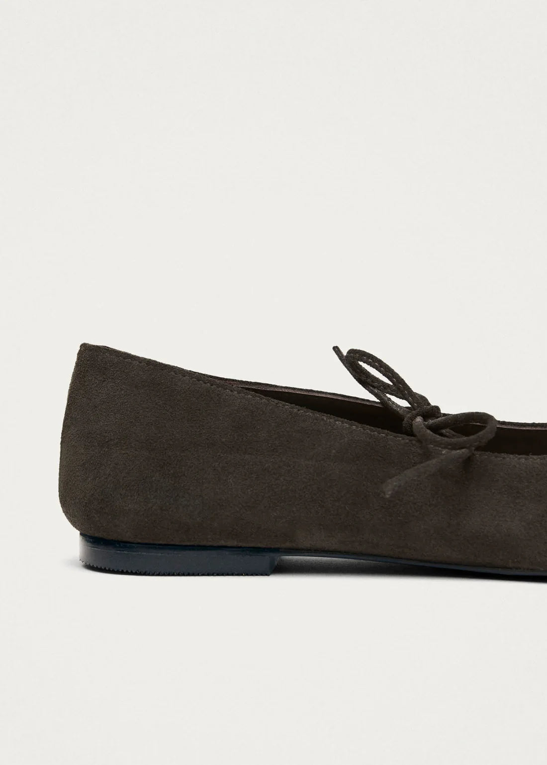 baleríny sway suede brown leather ballet flats