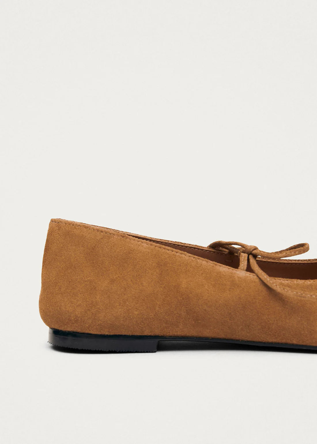 ballet flats sway suede tan leather