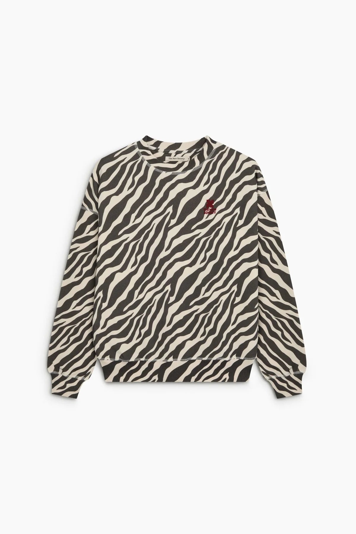 mikina logo zebra print