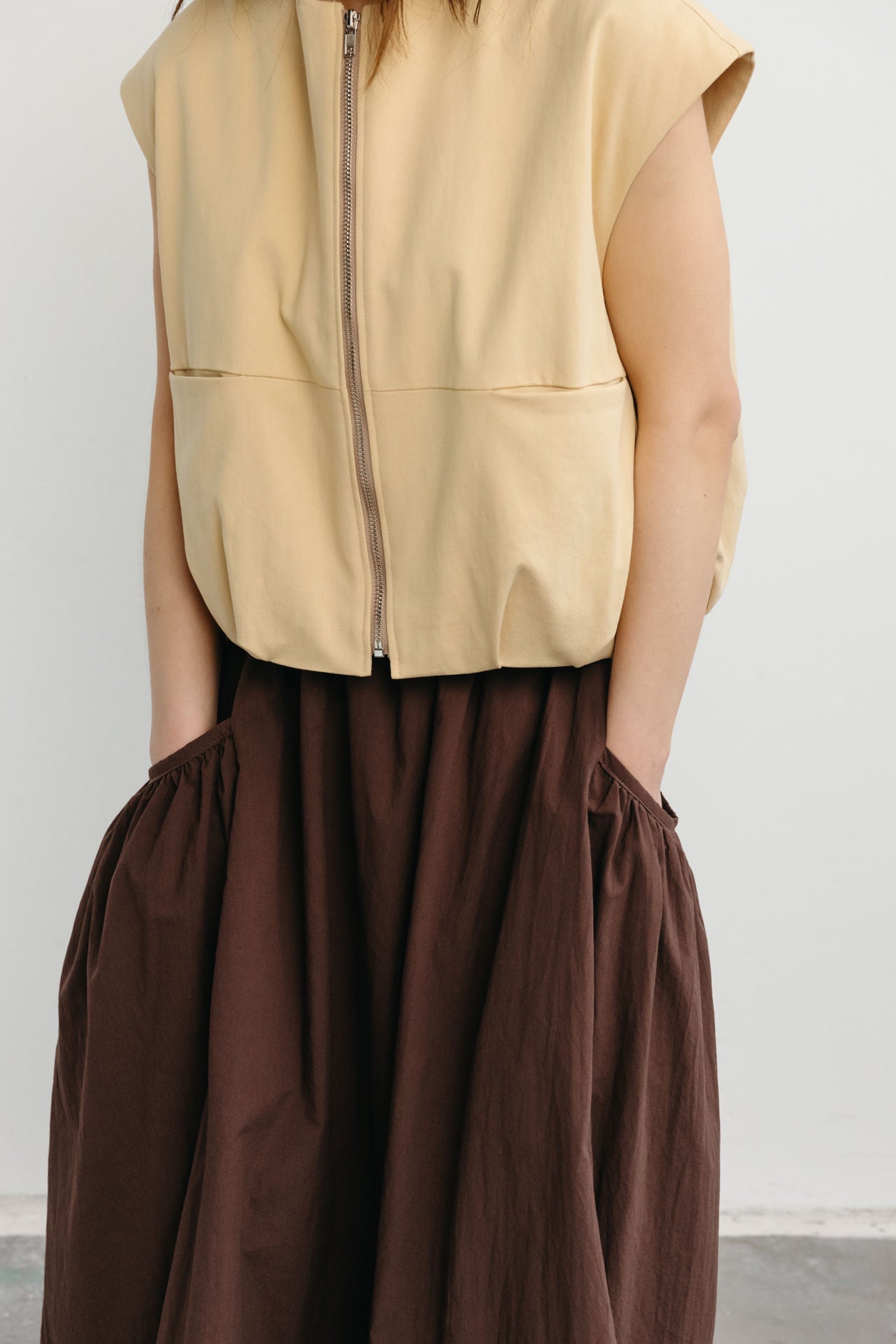 Lana Vest light camel