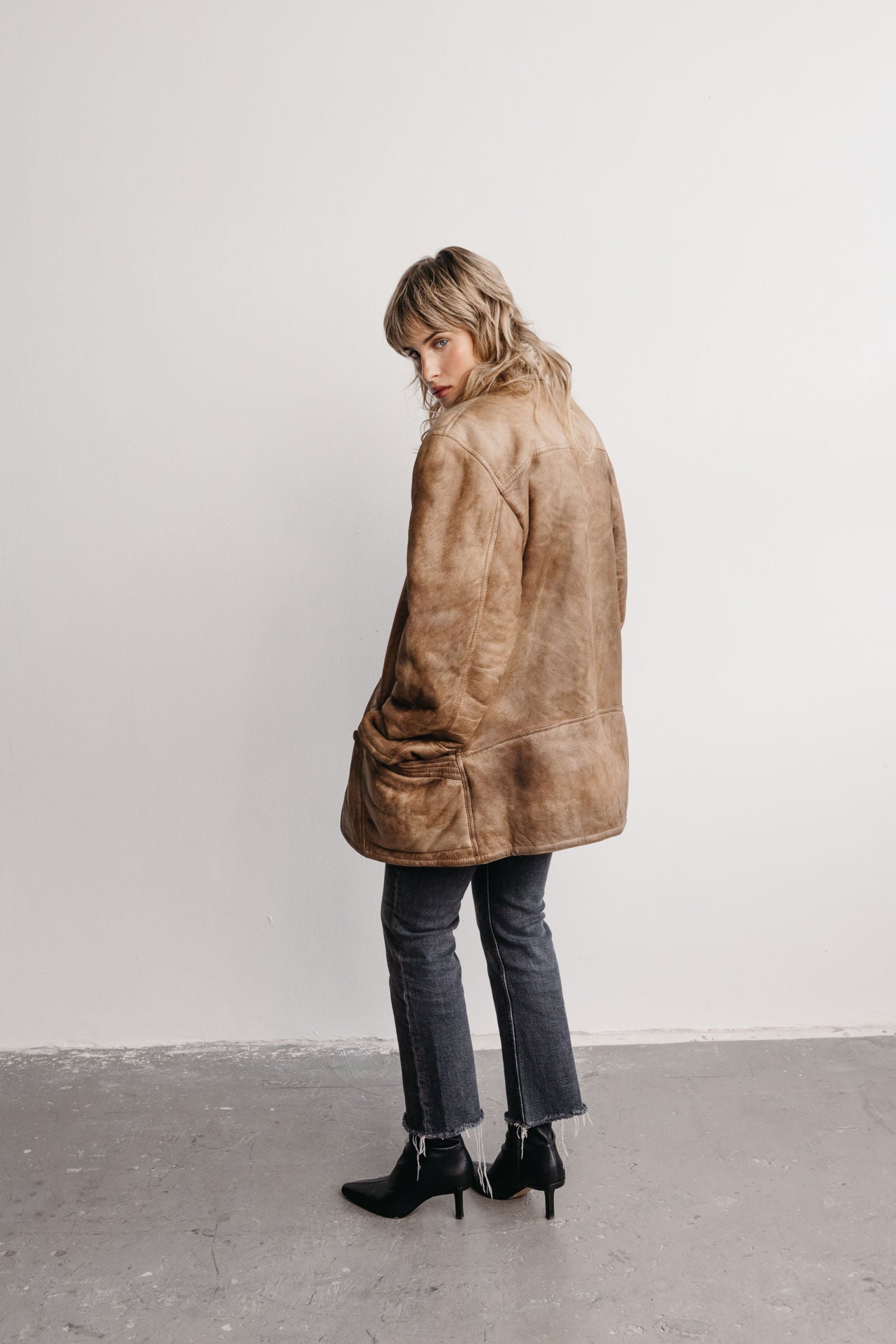 vintage kožený kabát phily no. 20