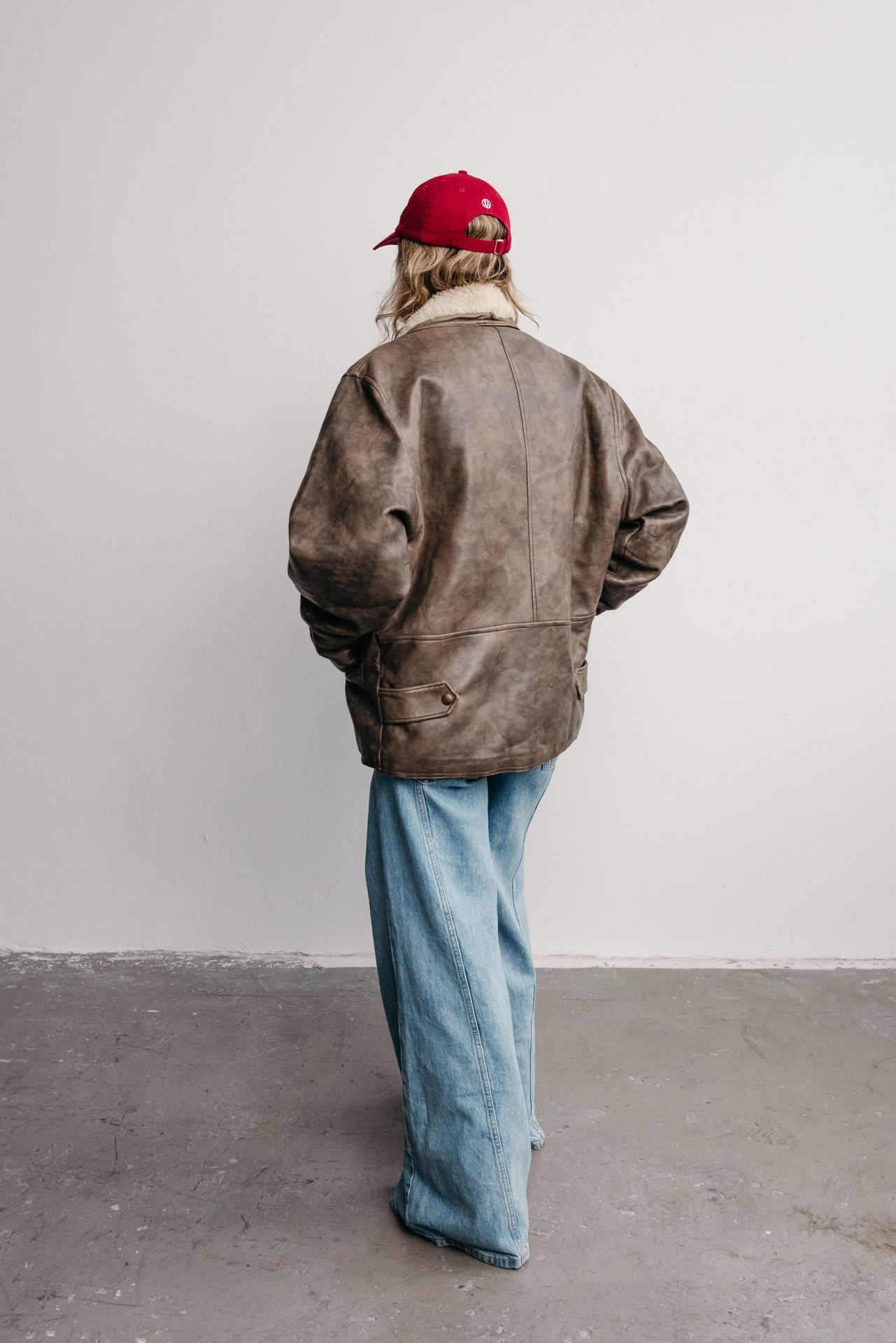 vintage kožený kabát marble no. 09