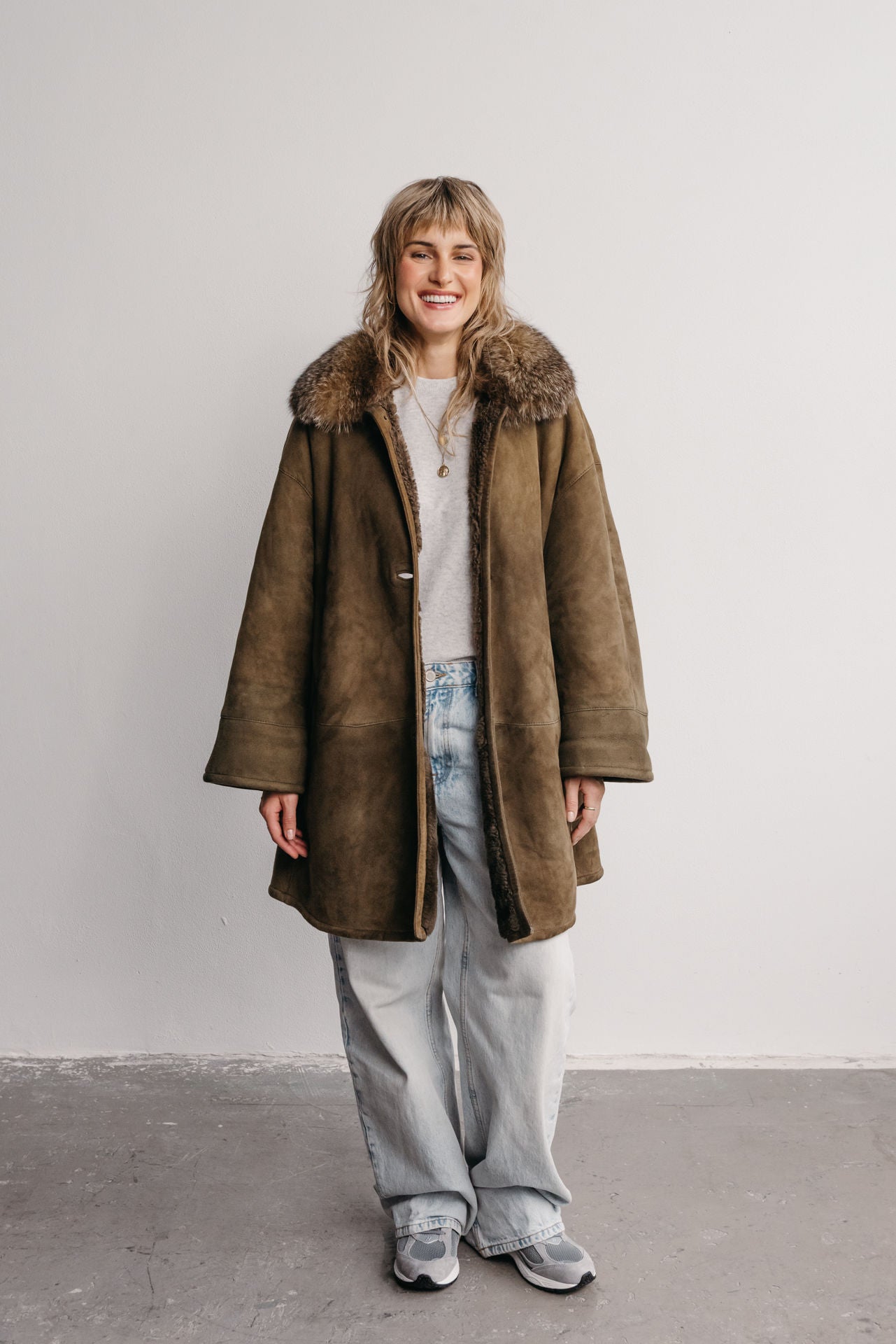 vintage kožený kabát brown no. 23