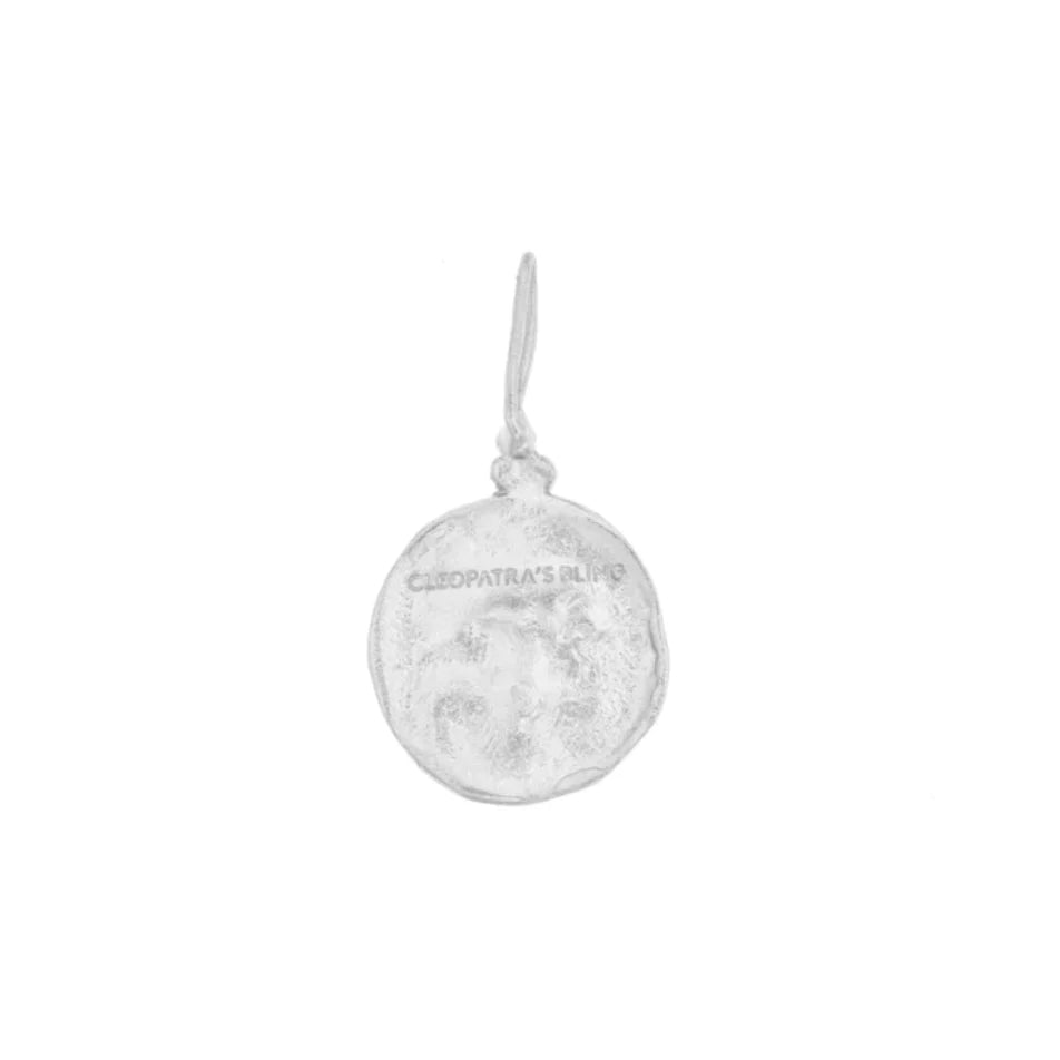 Moon Face amulet silver